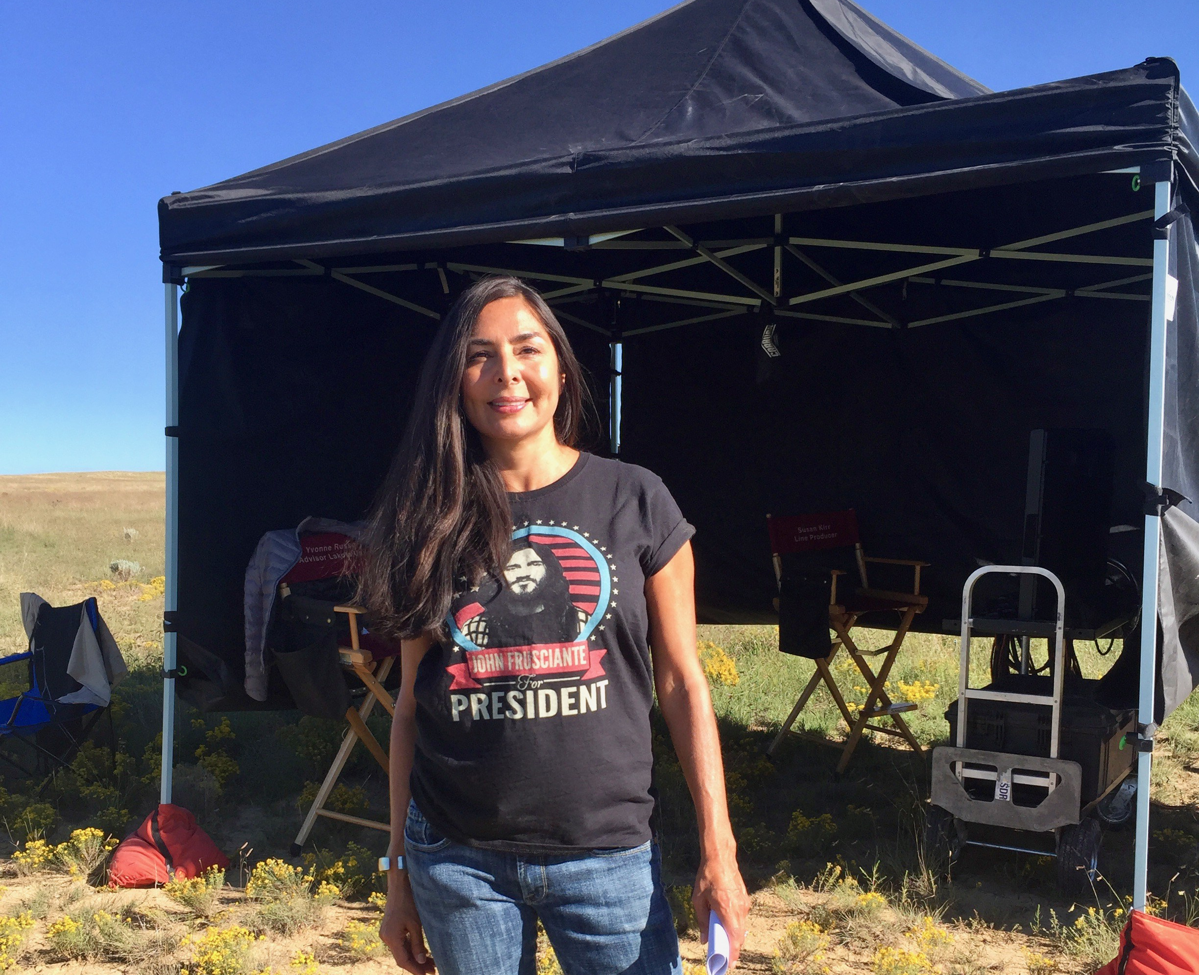 Yvonne Russo on location in Santa Fe