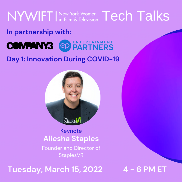 NYWIFT’s First Virtual Tech Talks Start Today (Digital Cinema Report)