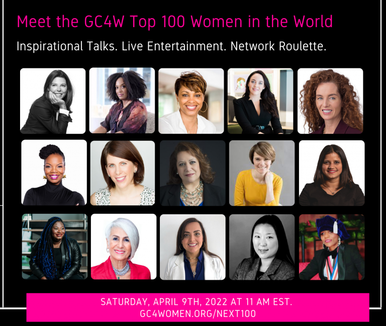 GC4W CELEBRATES THE TOP 100 WOMEN IN THE WORLD ON APRIL 9TH, 2022