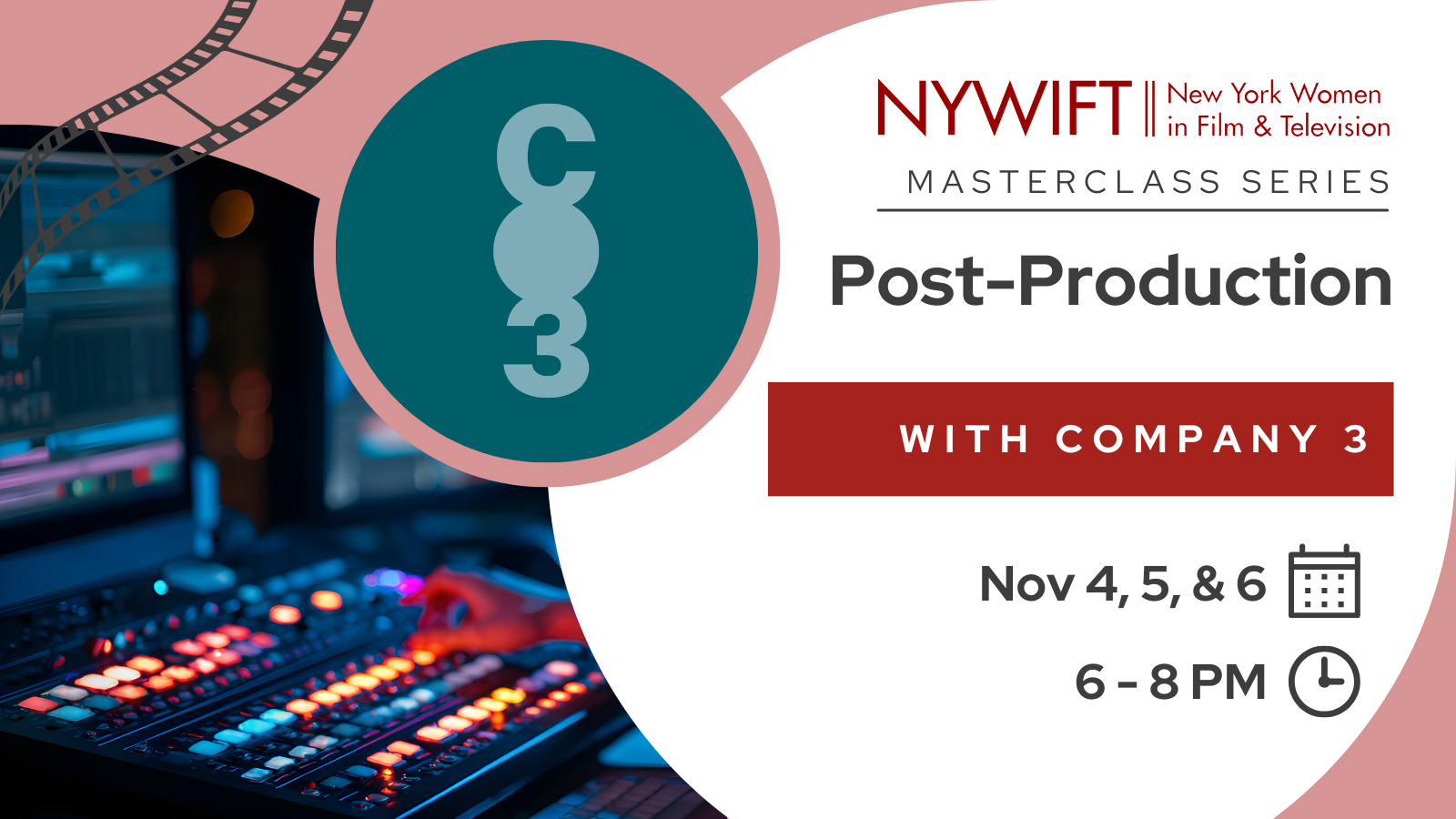 NYWIFT Masterclass: Post-Production at Company 3 NYC Location