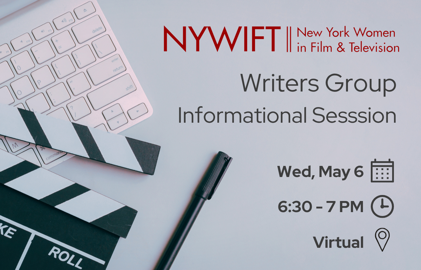 NYWIFT Writers Group Informational Session (Virtual)